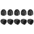 Nut Protection Cap 10pcs M4x7x9mm Plastic Hexagonal Screw Dome Acorn Hex Head Bolt Covers Waterproof Decorative Caps Black 