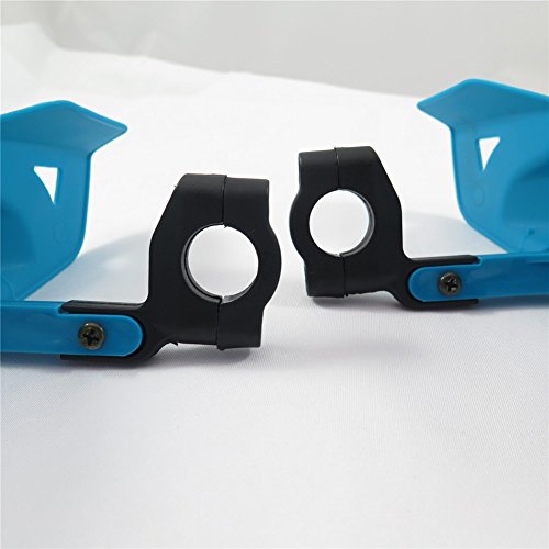 One Pair Blue Plastic Compatition Racing Dirt Bike Atv Mx Motocross Supermoto Motorcycle Hand Guard Handguards For 7 8