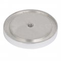 Uxcell 75mm Diameter 10mm Thickness M8 Thread Hollow Aluminum Disc Polished Finish
