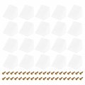 50pcs 90 Degree Plastic Corner Braces With Cover Cap 23x23x23mm Nylon Shelf Right Angle Brackets Screws For Cabinets Cupboards 