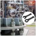 Uxcell 2pcs 36mm Single Open End Spanner 46mm Slogging Ring Wrench High Tensile Steel Offset Box Type For Mechanical Automotive