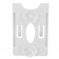 Windshield Badge Holder Long Life 5 Pcs Easy Installation Ic Card 90x60x7mm Abs For Vehicle Management With Suction Cup