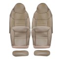 Driver Passenger Side Bottom Top Lean Back Armrest Leather Seat Covers Tan For Ford Excursion Limited Xlt 2000 2001 