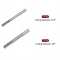 Uxcell 5 16 And 3 8 Chucking Reamer Set H7 High Speed Steel Hss Lathe Machine 6 Straight Flutes Round Shank Milling Cutting