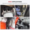 2pcs An6 9 16-18 Unf To 1 4 Npsm Straight Thread Transmission Adapter For Th350 Th400 700r4 Black