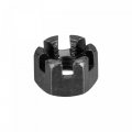 Uxcell M12x1 5mm Hexagon Slotted Nut Grade 4 8 Carbon Steel Hex Castle Nuts Black 10pcs