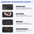 X Autohaux Car Center Console Lid Armrest Seat Box Cover Protector Replacement Microfiber Leather For Toyota Camry 2012-2017