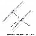 Uxcell Adjustable Tap Wrench Handle For Metric M4-m12 W5 32-1 2s Thread Tap Holder Reamer Hand Tapping Tool Machinist Repair