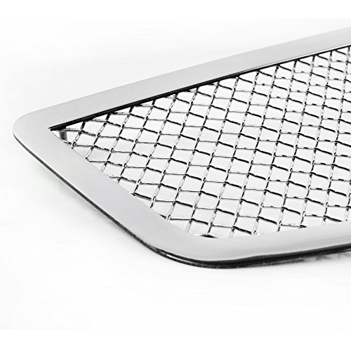 Main Upper Stainless Steel Mesh Grille Grill Chrome For G35 Coupe 2dr