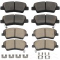 Front Rear Brake Pads D1912-9143 D1812-8428 Compatible For 2017-2020 Hyundai Elantra Ioniq 2017-2022 Kia Niro 8pcs 