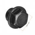 Uxcell Outer Hex Head Socket Pipe Fitting Plug M20x1 5 Male Thread Carbon Steel 2pcs For Terminate Ends