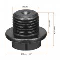 Uxcell Outer Hex Head Socket Pipe Fitting Plug M20x1 5 Male Thread Carbon Steel 2pcs For Terminate Ends
