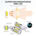 Auxbeam T20 Led Light Bulb 7443 W21 5wa Bulbs For Reverse Back Up Tail Fog Turn Signals Brake Pack Of 2 