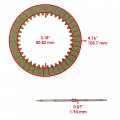Caltric Clutch Friction Steel With End Plates Kit Compatible Honda Pioneer 700 Sxs700m4 2017-2023