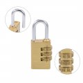 Uxcell 3-digit Combination Padlock Brass Locks 5mm Shackle Diameter For Gym Locker Fence Suitcase Travel Outdoor