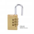 Uxcell 3-digit Combination Padlock Brass Locks 5mm Shackle Diameter For Gym Locker Fence Suitcase Travel Outdoor