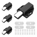 4pack Magnetic Touch Latches Push To Open Magnet Pressure Release For Cupboards Closet Drawer Black 