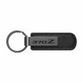 Ipick Image For Nissan 370z Gunmetal Black Metal Plate Pu Leather Strap Key Chain Keychain Official Licensed