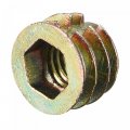 Uxcell M6x8mm Furniture Screw-in Nut Zinc Alloy Threaded Insert Nuts For Wood 60pcs