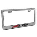 Chevrolet Corvette C7 Z06 In 3d On Silver Real 3k Carbon Fiber Finish Abs Plastic License Plate Frame 