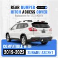 Kuafu Rear Bumper Hitch Cover Panel Compatible With 2019-2025 Subaru Ascent Access Replacement For 57731xc07a Pp Plastic