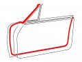 Door Weatherstrips Rubber Seals Pair Fits 1962 Galaxie 500 Monterey 2dr Hardtop Victoria Custom S-55 C2az-6520530-1