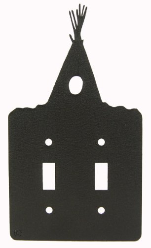 Tepee Double Light Switch Plate Cover