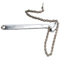 Kimiss 9in Chain Wrench Adjustable Pipe Tong Revertible Ratcheting Oil Filter Tool Fittings Professional Accessories