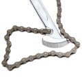 Kimiss 9in Chain Wrench Adjustable Pipe Tong Revertible Ratcheting Oil Filter Tool Fittings Professional Accessories