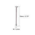 Uxcell Small Tiny Hardware Nails Carbon Steel 1 2x19mm Dxl For Diy Decorative Wooden Boxes Accessories Silver Tone 1500pcs