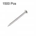 Uxcell Small Tiny Hardware Nails Carbon Steel 1 2x19mm Dxl For Diy Decorative Wooden Boxes Accessories Silver Tone 1500pcs