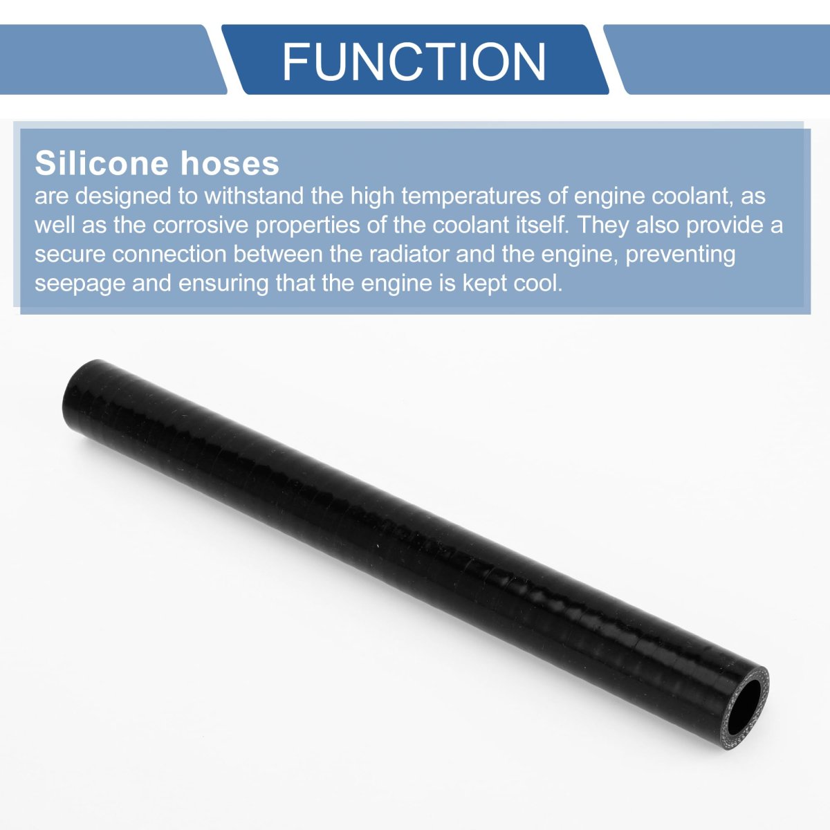 Straight Coupler Silicone Hose 0 79 In Id 11 81 Length Degrees 4 Ply 5mm Thickness Universal Car Coolant Air Intake Turbo