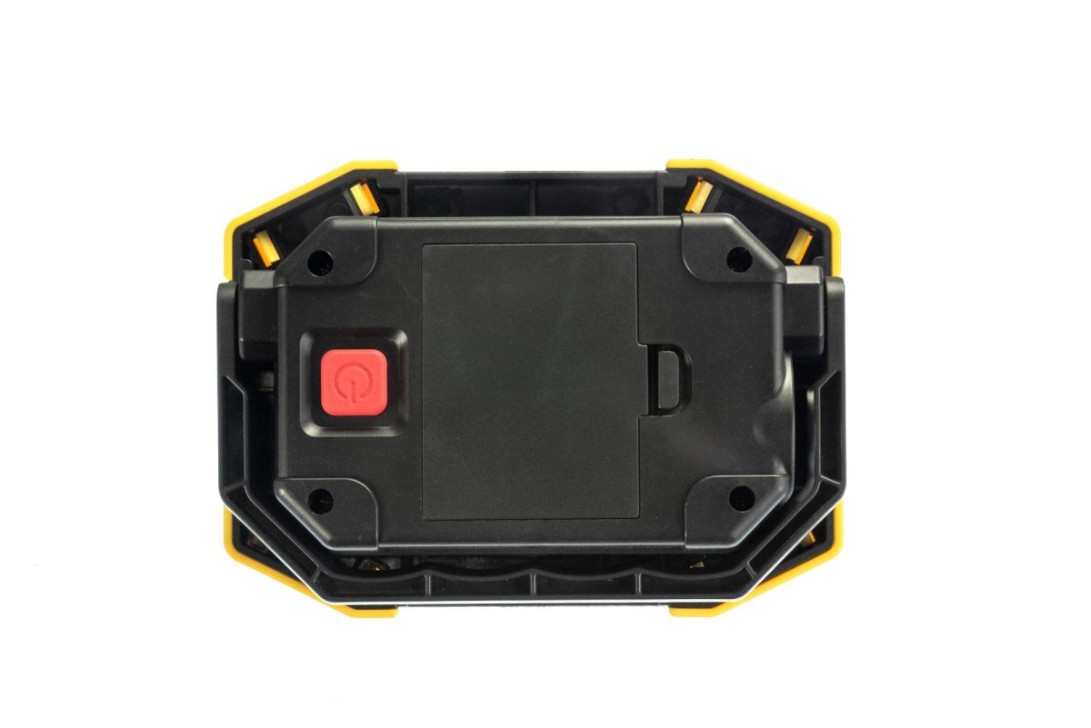 2 In 1 Portable Work Light Fl9204wl With Cob Flood And Led Spotlight Kickstand Handle Battery Powered For Camping Emergency Use