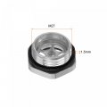 Uxcell Air Compressor Oil Level Gauge Sight Glass M27x1 5mm Male Threaded Aluminum Liquid Indicator Window 5pcs