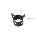 Uxcell Steel Band Clamp 17mm Inner Dia Fit 17 5-18 2mm Od Hose Spring Type Action Fuel Line Silicone Tube Clip Black 20pcs