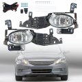 1 Pair Of Front Bumper Fog Light Assembly With Switch Wiring Kit Replacement For Accord 2011-2012 Sedan 