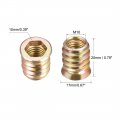 Uxcell Wood Furniture M10x20mm Threaded Insert Nuts Interface Hex Socket Drive 30pcs