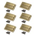 6pcs Toggle Catch Lock 1 85 X 2 Hasp Latch Mini Clasp With Mounting Screws For Jewelry Box Gift Wooden Cabinet Bronze 