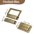 6pcs Toggle Catch Lock 1 85 In X 2 Hasp Latch Mini Clasp With Mounting Screws For Jewelry Box Gift Wooden Cabinet Bronze