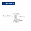 Uxcell 8 X 3 Self Drilling Screws 50pcs 304 Stainless Steel Phillips Pan Head Tapping For Wood Plastic