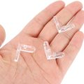20 Set Acrylic Corner Bracket L-shaped Connector Joint Hanger Brace Brackets Transparent W Snap For Diy Display Box 