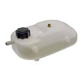 Pressurized Coolant Reservoir Front For 1990 Jeep Cherokee Wagoneer Comanche White Plastic With Spring Loaded Twist Cap 