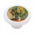 Gotham Decor Sunflowers By Monet Ceramic Drawer Knob 