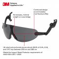 3m Safety Glasses Ansi Z87 Anti-fog Gray Lens Attaches To Hard Hat Suspension