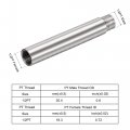 Uxcell Shower Head Extension Arm Stainless Steel 1 2pt Male To Female Thread 150mm Length Cast Pipe Fitting Coupler