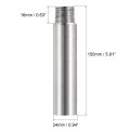 Uxcell Shower Head Extension Arm Stainless Steel 1 2pt Male To Female Thread 150mm Length Cast Pipe Fitting Coupler