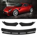 Fydun 3pcs Front Bumper Lip Body Kit Universal Spoiler Wing Car Modification For Automobile Black