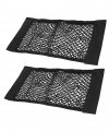 Javoedge 2 Pack Large Nets Hook And Loop Adhesive Tape Storage Net Car Accessories Interior Organizer For Cars Truck Rv 