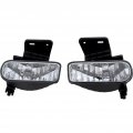 Fog Light Pair For Chevy Silverado 1500 2500 Hd 2001 2002 Front Driver And Passenger Side Clear Lens Halogen Replacement 