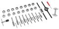 Performance Tool W4001db 40-piece Sae Tap And Die Set Coarse Fine Threads Essential Threading Rethreading Kit With Accessories